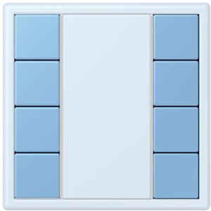 Фото Jung Le Corbusier LC504TSA4320N Набор накладок 4 группы (bleu céruléen 59)