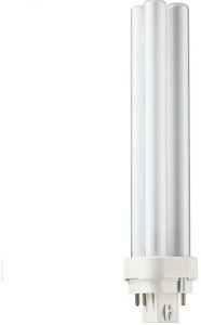 Фото Philips Master PL-C 871150062336270 Лампа люминесцентная энергосберегающая КЛЛ PL-C 26/840 4p G24q-3 26 Вт (G24q-3, 4000K, 167.5 мм)