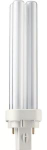 Фото Philips Master PL-C 871150062093470 Лампа люминесцентная энергосберегающая КЛЛ PL-C 18/840 2p G24d-2 18 Вт (G24d-2, 4000K, 154 мм)