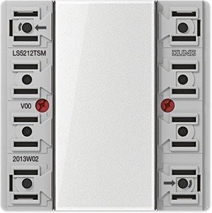 Фото Jung LS5212TSM Модуль кнопочный 1 группа (1 канал, 2 контакта, скрытая установка, механизм)
