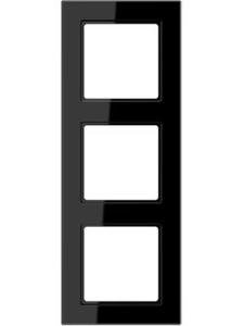 Фото Jung A creation AC583BFSW Рамка 3-постовая (универсальная, ударопрочная, черная)