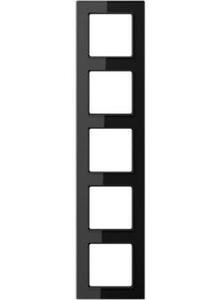 Фото Jung A creation AC585BFSW Рамка 5-постовая (универсальная, ударопрочная, черная)