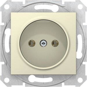 Фото Schneider Electric Sedna SDN2900247 Розетка без заземляющего контакта (16 А, быстрозажим. контакты, под рамку, скрытая установка, бежевая)