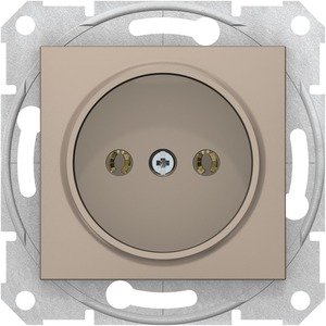 Фото Schneider Electric Sedna SDN2900268 Розетка без заземляющего контакта (16 А, быстрозажим. контакты, под рамку, скрытая установка, титан)