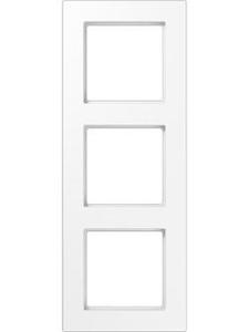 Фото Jung A550 A5583BFWW Рамка 3-постовая (ударопрочная, универсальная, белая)