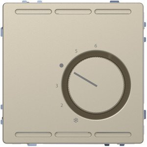 Фото Merten D-Life MTN5762-6033 Терморегулятор поворотный +5…+30°С (10 А, 230 В, под рамку, с/у, сахара)