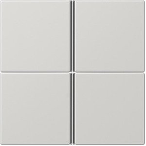 Фото Jung LS LS404TSALG Комплект клавиш 4 группы для кнопочного модуля (светло-серая)