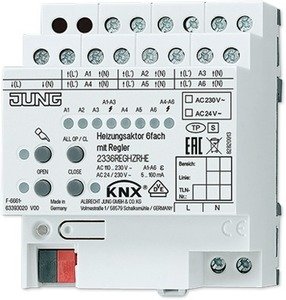 Фото Jung 2336REGHZRHE Актуатор отопления KNX 6 групп