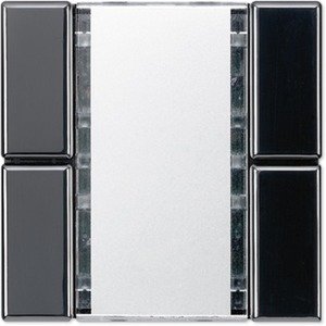 Фото Jung LS2072NABSSW Модуль кнопочный KNX 2 группы "стандарт" (скрытая установка, механизм, черный)