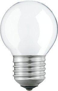 Фото Philips Standard 871150001122050 Лампа накаливания декоративная P45 40 Вт (E27, матовый шар, 73 мм)