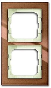Фото ABB Busch-axcent 2CKA001754A4544 Рамка 2-постовая (коричневое стекло)