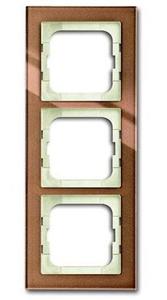 Фото ABB Busch-axcent 2CKA001754A4545 Рамка 3-постовая (коричневое стекло)