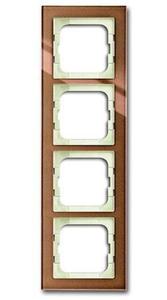 Фото ABB Busch-axcent 2CKA001754A4546 Рамка 4-постовая (коричневое стекло)