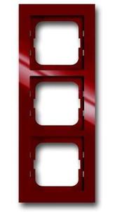 Фото ABB Busch-axcent 1754-0-4478 Рамка 3-постовая (foyer-red)