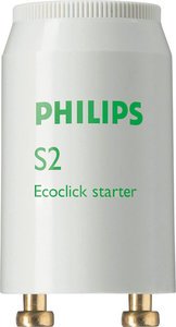 Фото Philips Ecoclick 871150069750928 Стартер для люминесцентных ламп S2 4-22 Вт (одиночное включение, 220/240 В)