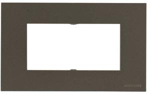 Фото ABB Zenit 2CLA247400N1801 Рамка 2 поста итальянский стандарт (4 модуля, антрацит)