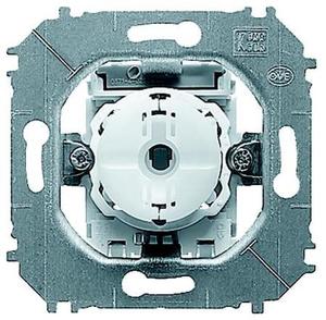 Фото ABB Impuls 2CKA001413A1051 Выключатель кнопочный одноклавишный 2 контакта (10 А, с возм. подсветки, механизм, скрытая установка)