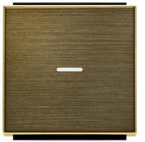 Фото ABB Sky Niessen 2CLA850130A1201 Клавиша одиночная (линза, античная латунь)