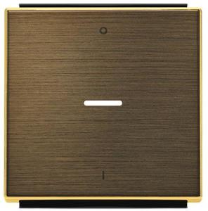 Фото ABB Sky Niessen 2CLA850140A1201 Клавиша одиночная (линза, маркировка, античная латунь)