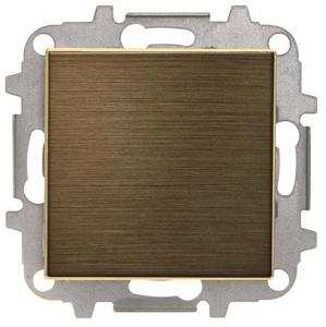 Фото ABB Sky Niessen 2CLA850000A1201 Заглушка с суппортом (под рамку, скрытая установка, античная латунь)