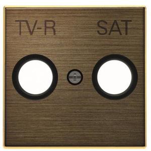 Фото ABB Sky Niessen 2CLA855010A1201 Крышка розетки телевизионной (TV/R+SAT, античная латунь)