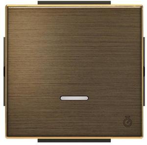 Фото ABB Sky Niessen 2CLA856200A1201 Клавиша электронного выключателя с таймером (подсветка, античная латунь)