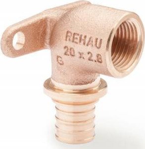 Фото Rehau RX 13661001008 Водорозетка настенная с внутренней резьбой 1/2" (20 мм, бронза)