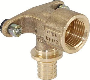 Фото Rehau RX 13661021001 Водорозетка настенная короткий с внутренней резьбой 3/4" (25 мм, бронза)