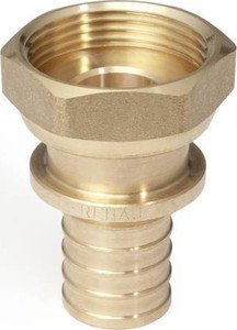 Фото Rehau RX 13660771001 Муфта надвижная с накидной гайкой (20 мм, 1/2", бронза)