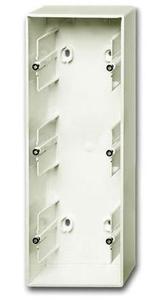 Фото ABB Future Linear 2CKA001799A0916 Коробка тройная открытого монтажа (универсальная, слоновая кость)