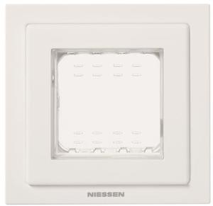 Фото ABB Zenit 2CLA327100N1101 Монтажная рамка 1 пост (IP55, крышка, белая)