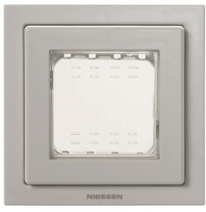 Фото ABB Zenit 2CLA327100N1701 Монтажная рамка 1 пост (IP55, крышка, серая)