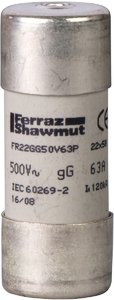 Фото Schneider Electric DF3FN80 ПРЕДОХРАНИТЕЛЬ ТИП GG,РАЗМЕР 22Х58.80А.STRIKER