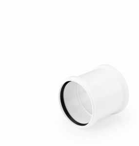 Фото Rehau Raupiano Plus 11214841001 Муфта двухраструбная с уплотнительным кольцом (Ø 50 мм, полипропилен)