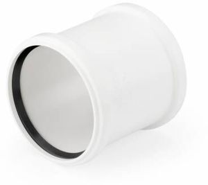 Фото Rehau Raupiano Plus 11215141001 Муфта надвижная с уплотнительным кольцом (Ø 110 мм, полипропилен)