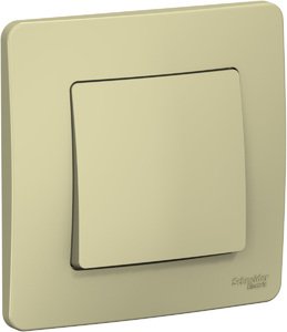 Фото Schneider Electric Blanca BLNVS010107 Выключатель 1-клавишный (10 А, в сборе, с/у, бежевый)