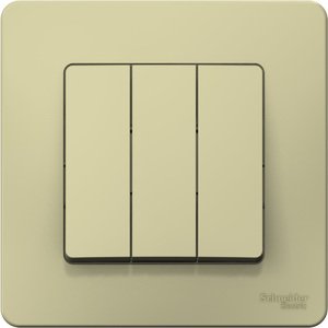 Фото Schneider Electric Blanca BLNVS100507 Выключатель 3-клавишный (10 А, в сборе, с/у, бежевый)