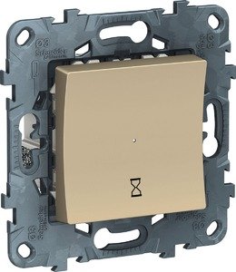 Фото Schneider Electric Unica NU553544 Таймер нажимной (10 А, под рамку, 5 мин-8 час, с/у, возм. о/у, бежевый)