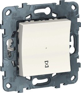 Фото Schneider Electric Unica NU553518 Таймер нажимной (10 А, под рамку, 5 мин-8 час, с/у, возм. о/у, белый)