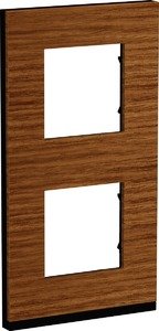 Фото Schneider Electric Unica Pure NU6004V84 Рамка 2-постовая (вертикальная, дуб/антрацит)