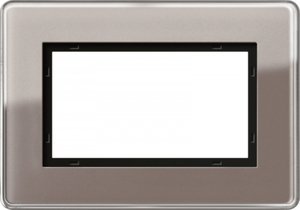Фото Gira Esprit Glass C 1001522 Рамка 1.5-постовая (дымчатое стекло)