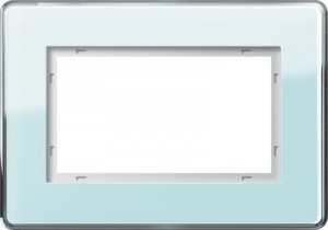 Фото Gira Esprit Glass C 1001518 Рамка 1.5-постовая (салатовое стекло)