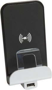 Фото Bticino LivingLight LN4285CW2 Беспроводное зарядное устройство + USB (USB тип А, черный/белый)