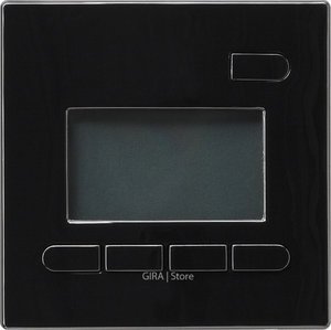 Фото Gira S-Color 117547 Таймер электронный Easy (1000 Вт, под рамку, скрытая установка, черный)