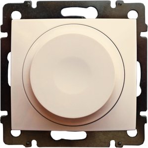 Фото Legrand Valena 774163 Светорегулятор роторный (5-300 Вт, R+L+C, под рамку, скрытая установка, слоновая кость)