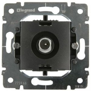 Фото Legrand Galea Life 696857 Розетка телевизионная оконечная (TV, механизм, с/у)