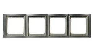 Фото ABB Olas 2CLA847410A1501 Рамка 4-постовая (горизонт., перламутровый металлик)