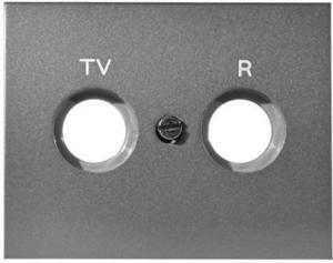 Фото ABB Olas 8450 AL Накладка телевизионной розетки (TV/Radio, полированная сталь)