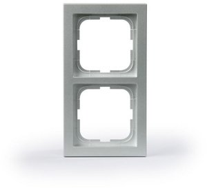 Фото ABB Impressivo 2TKA000335G1 Рамка 2-постовая (алюминий)