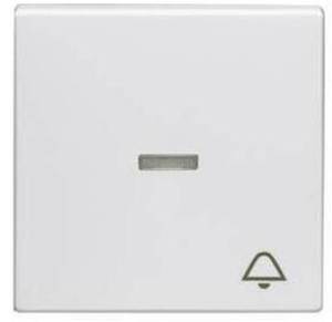 Фото ABB Impressivo 2TKA000564G1 Клавиша одиночная ("звонок", линза, белый)